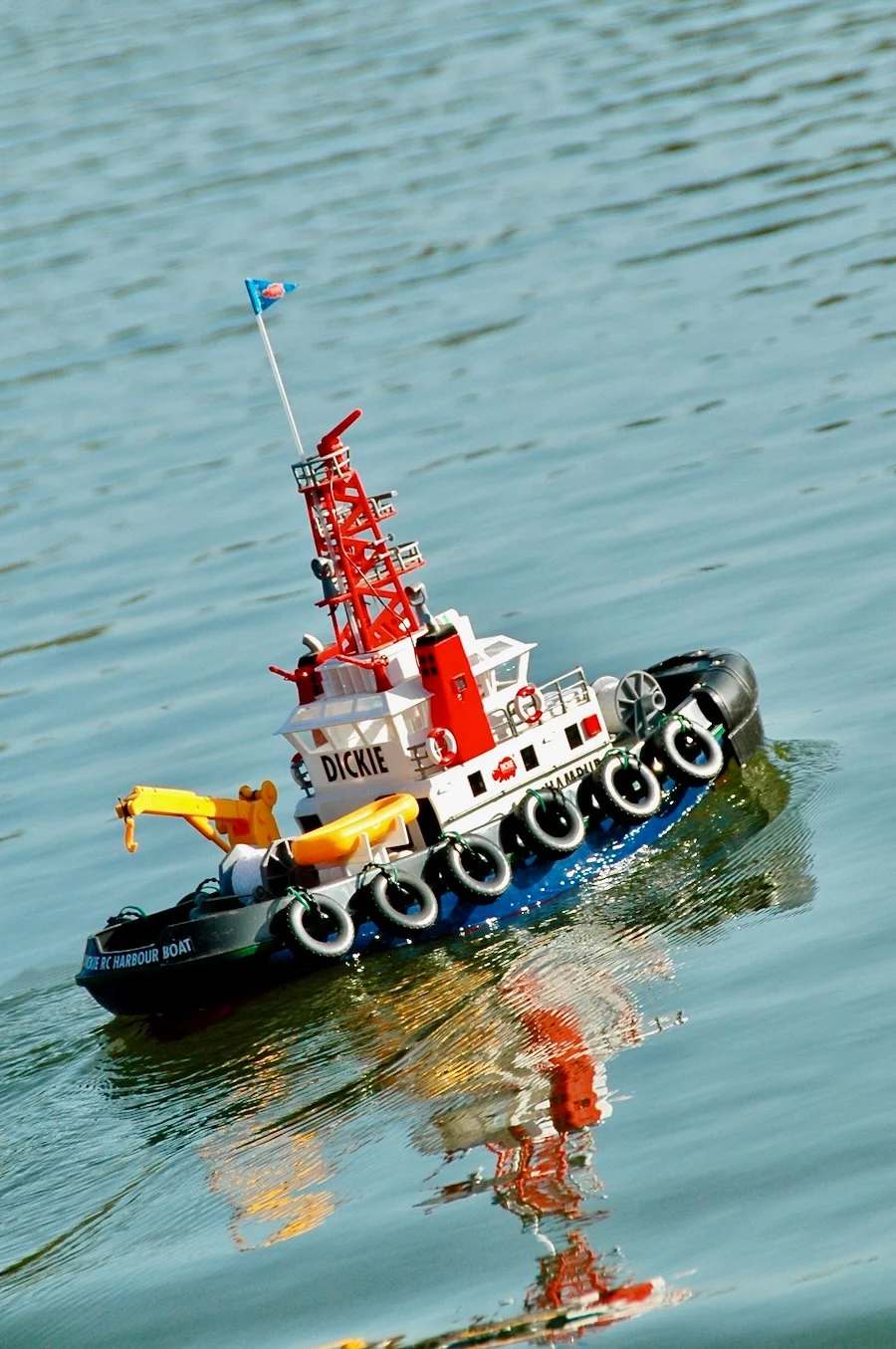 Radio controlled model tugboat