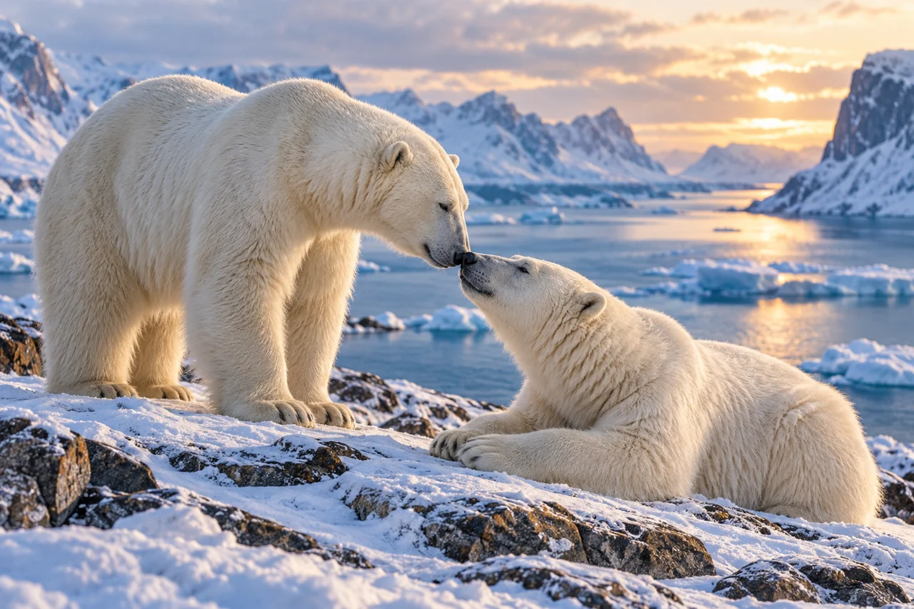 Polar bear artwork for A Love that Transcends Distance: My Tale