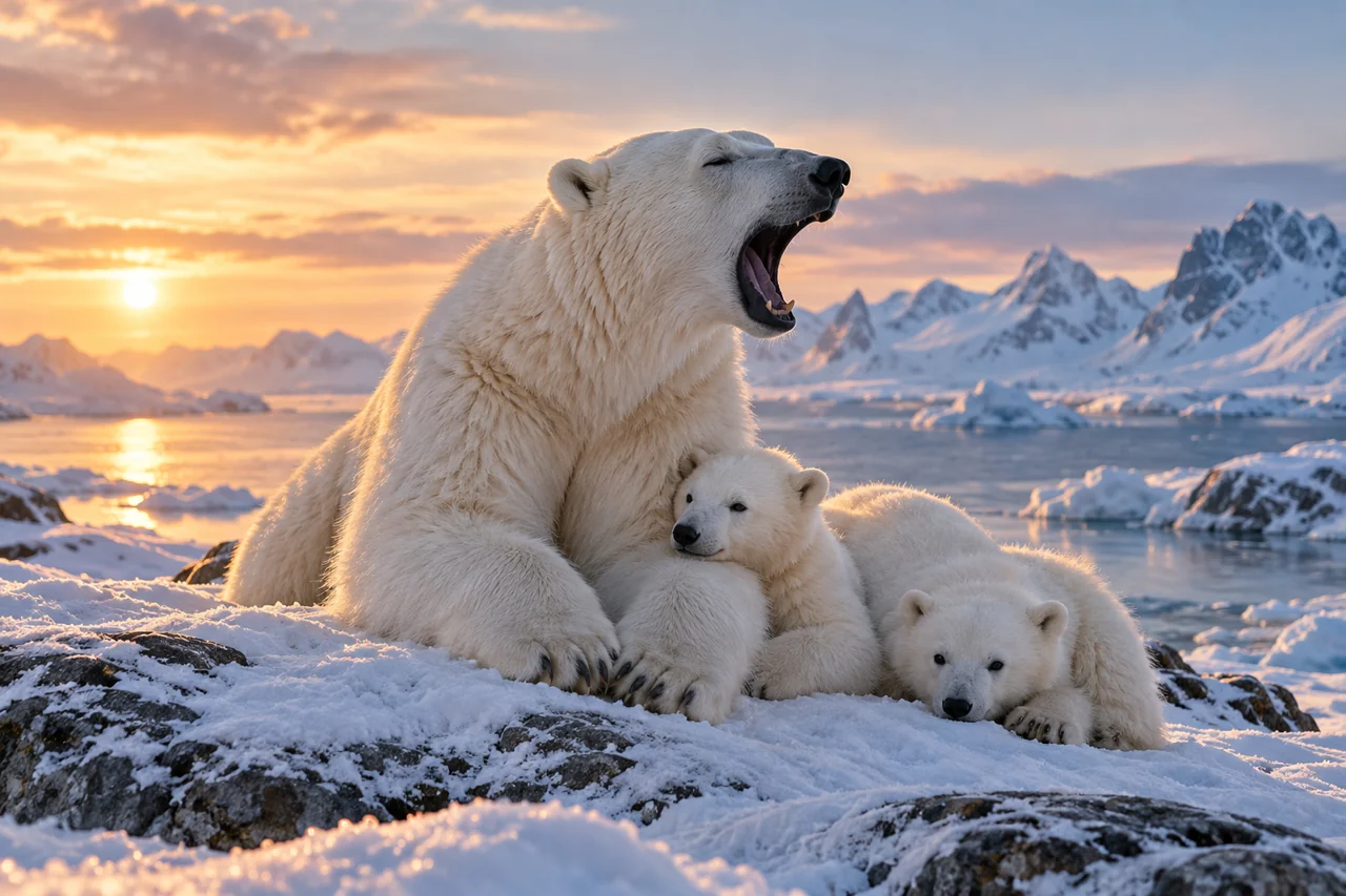 Polar bear artwork for Roar of the Arctic