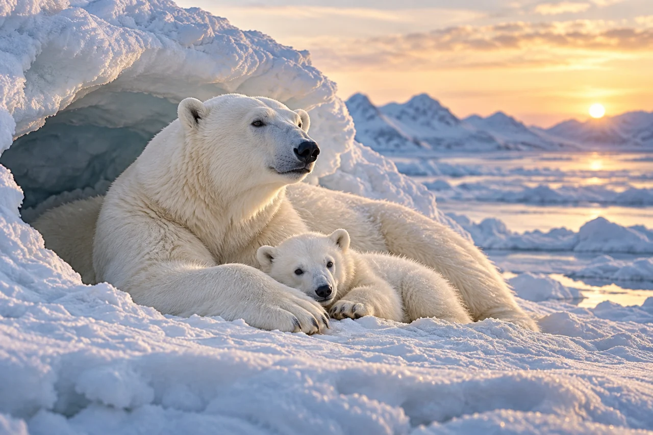 Polar bear artwork for Bear Necessities: The Bipolar Bear's Journey