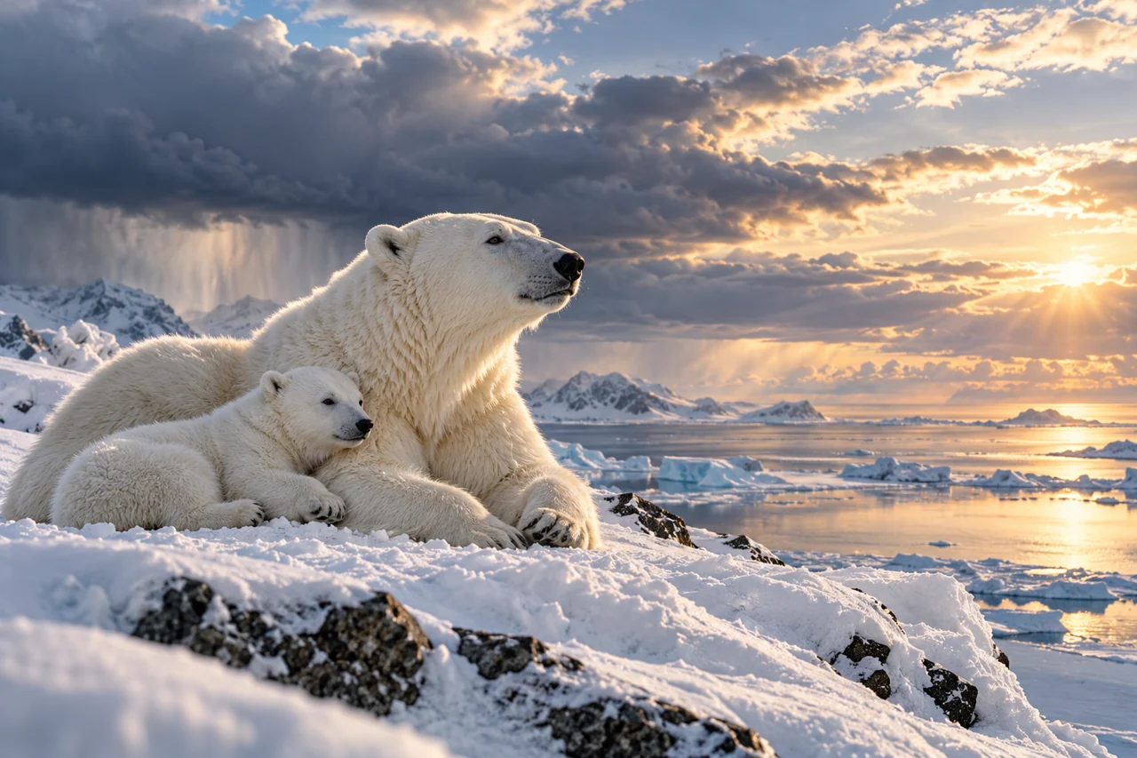 Polar bear artwork for The Tempests Within: The Ballad of Bipolar Bear